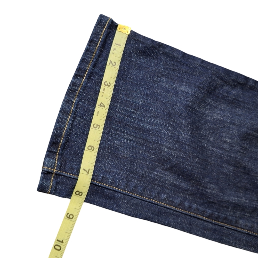 Pre-Owned Levis 501 Straight Women's Dark Denim Jeans Size 16 Plus Size - Picture 5 of 6